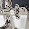 Kingston Brass KS229PN Tub Wall Mount Clawfoot Tub Faucet with Hand Shower, Polished Nickel KS229PN - alternate 6